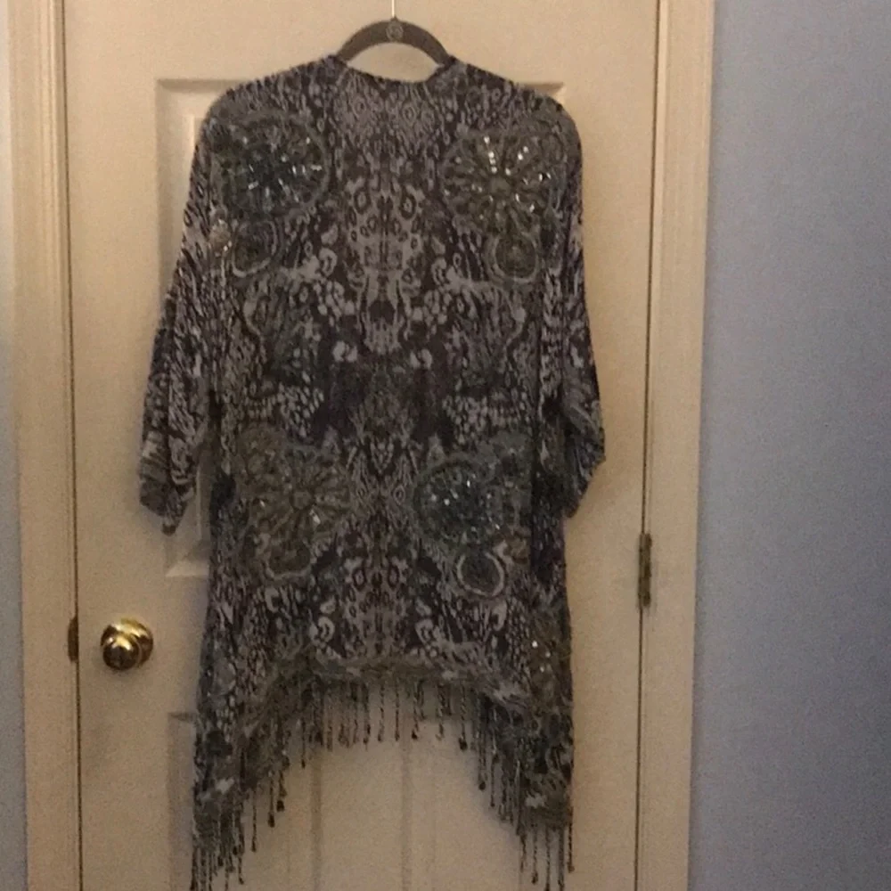 Soft surroundings jacket w/ 3/4 sleeves - Picture 4 of 6